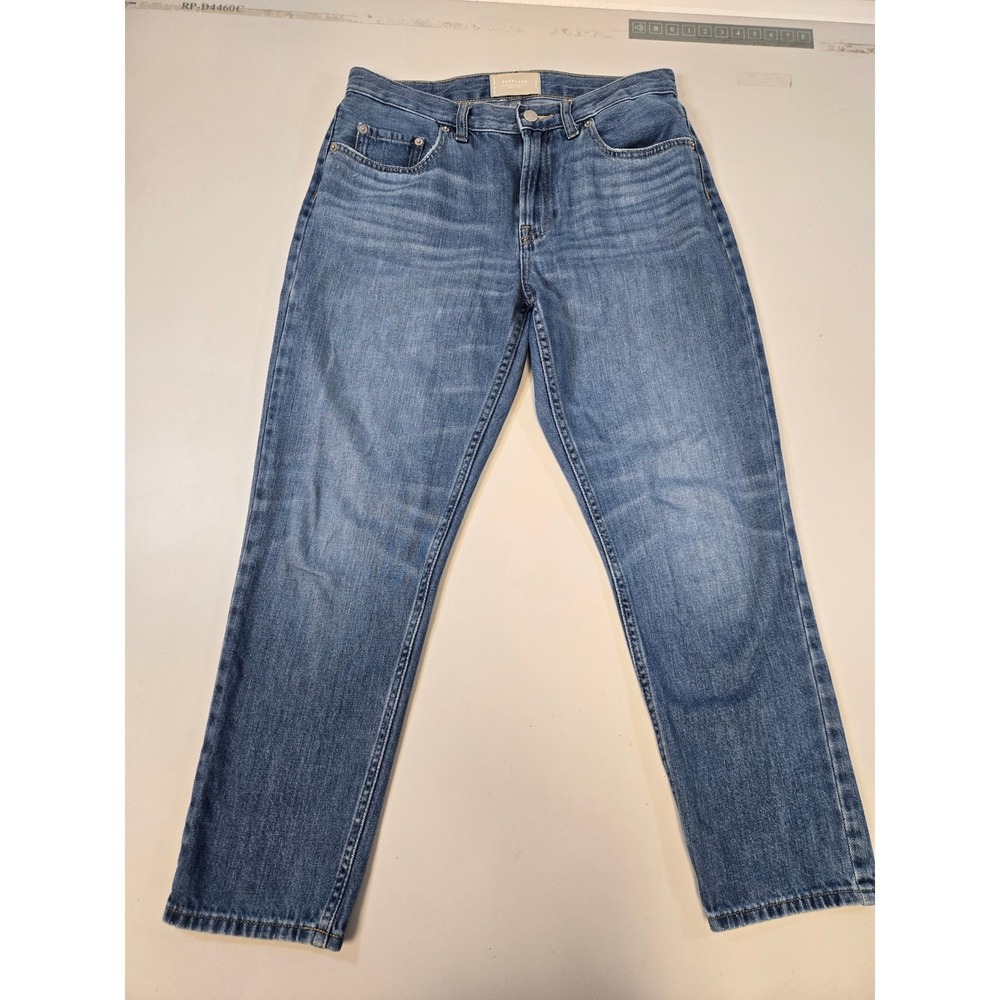 Everlane The Super-Soft Straight Leg Jean Blue Organic Cotton 27 Regular